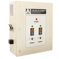 Tablero dúplex alternador-simultaneador con variador de frecuencia por motobomba CVB-2B-10HP-T230